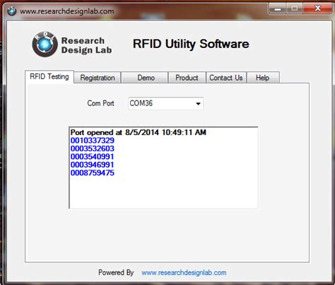 microsoft windows usb reader rfid software|rfid label reader download software.